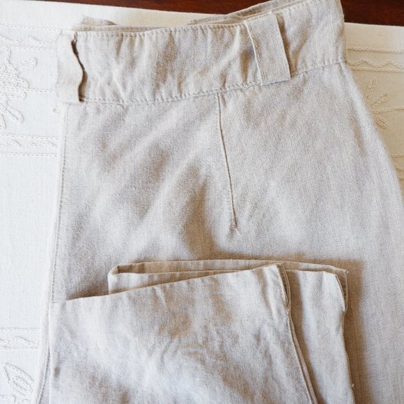 Linen High Waist Pants made in 🇮🇹 - Picture 4 of 10
